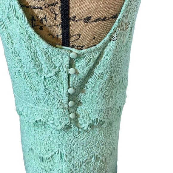 Custom Free People Mint Lace Dress - Picture 10 of 14